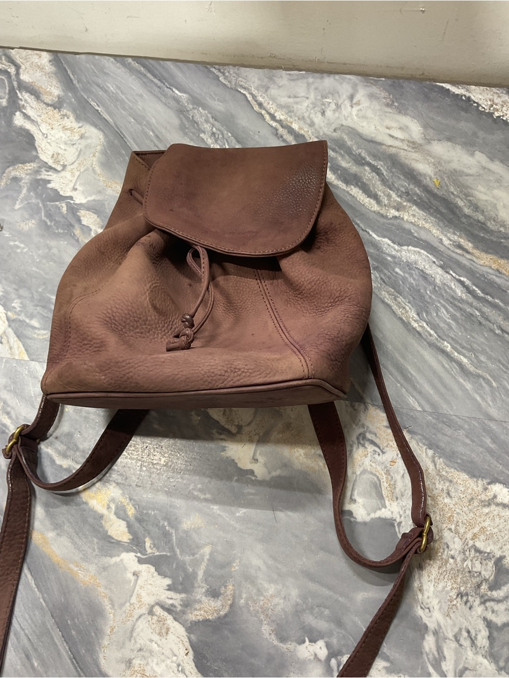 Vintage COACH Purple Elderberry Suede Nubuck Leather, Sonoma Bag, 4938 90s